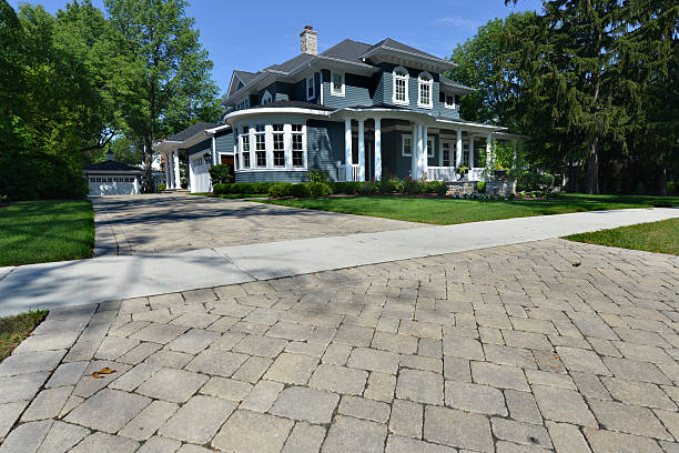 Residential Paver Driveway in Saddle Rock, NY